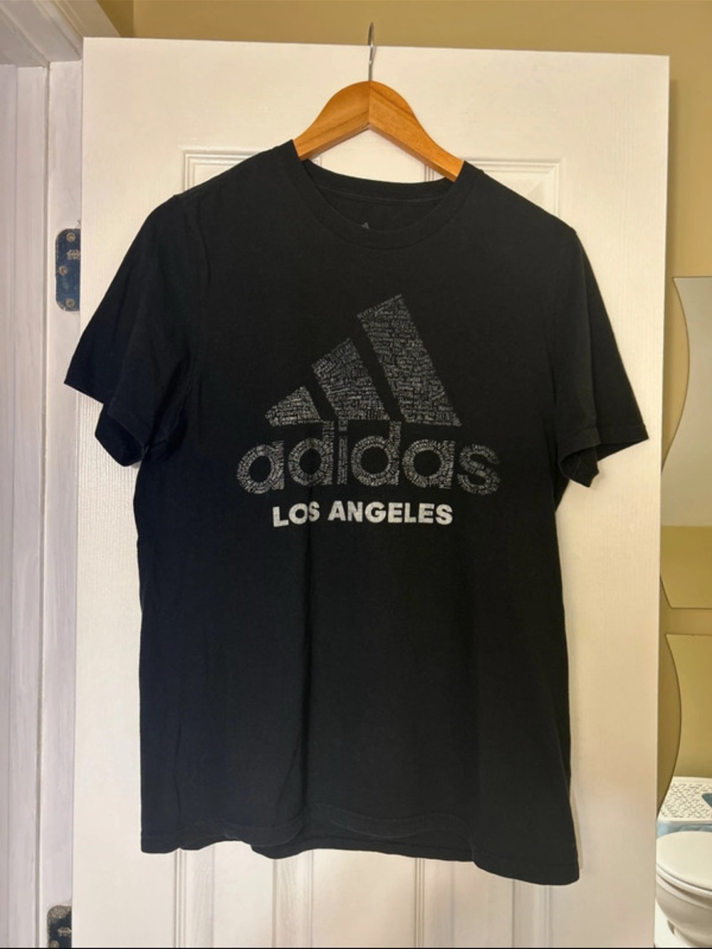 adidas Black Amplifier Tee with Subtle Logo Print